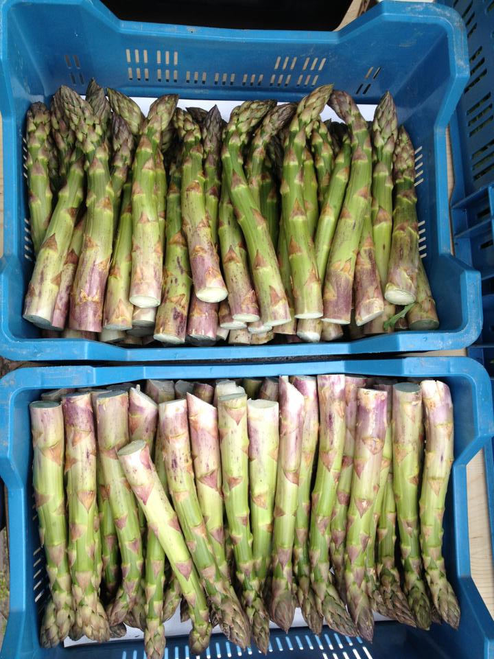 2 kistjes asperges